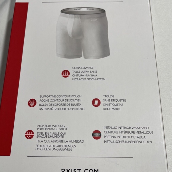 NIB $30 2(X)IST [ Medium‎ ] Sliq Micro Sliq Long Leg Boxer Brief in Black Green - Picture 6 of 16